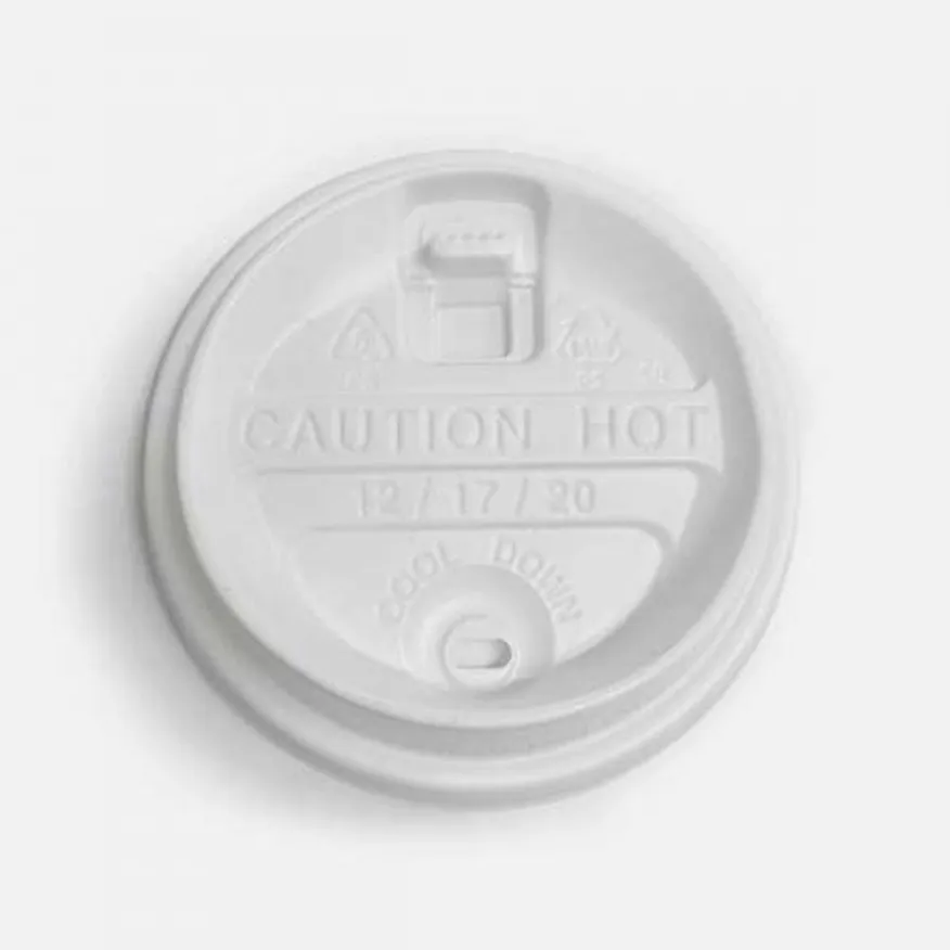 종이컵 뚜껑 머그리드형 화이트 90mm(12/16/20oz)종이컵용 이미지