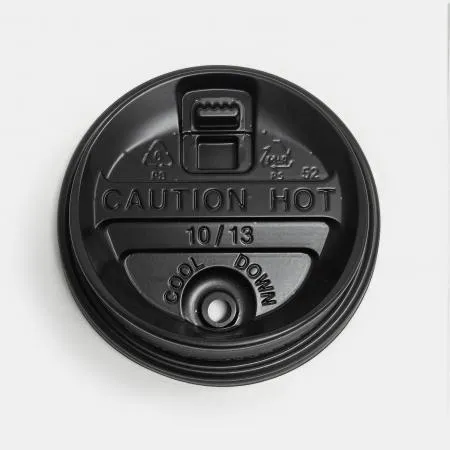 종이컵 뚜껑 머그리드형 블랙 84mm(10/13oz)종이컵용 이미지