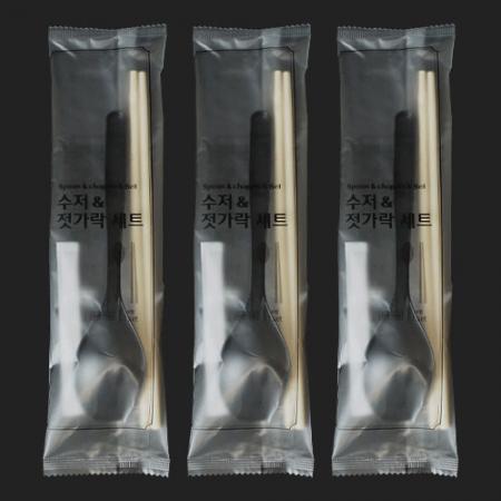 HC1 특선 수저세트 500개입 일회용숟가락세트 일회용수저세트 개별포장