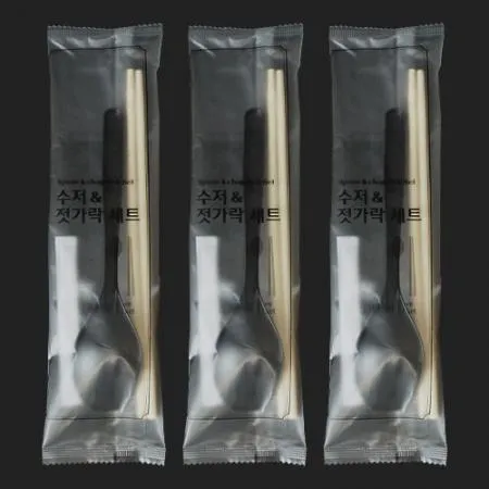 HC1 특선 수저세트 500개입 일회용숟가락세트 일회용수저세트 개별포장