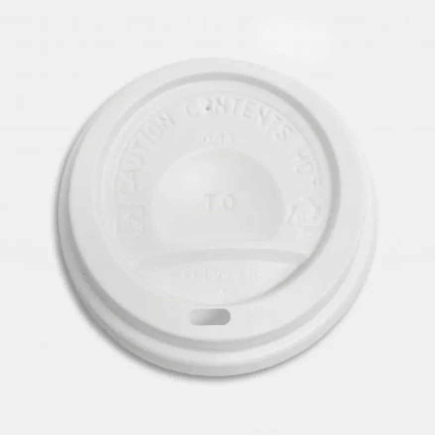 종이컵 뚜껑 일반형 화이트 84mm(10/13oz)종이컵용 이미지