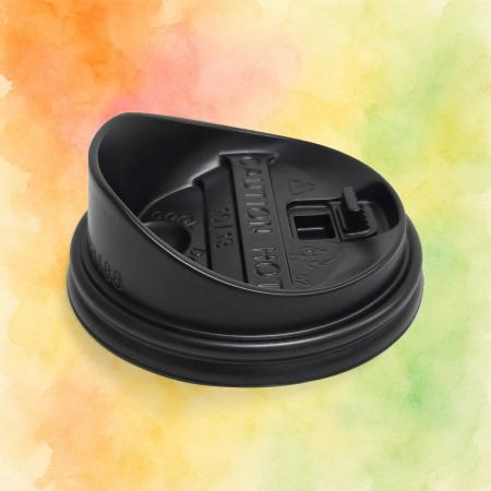 종이컵 뚜껑 머그리드형 블랙 84mm(10/13oz)종이컵용