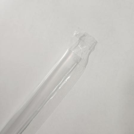 [500개] 12mmx28cm 투명 롱 일자빨대 개별포장 500개입