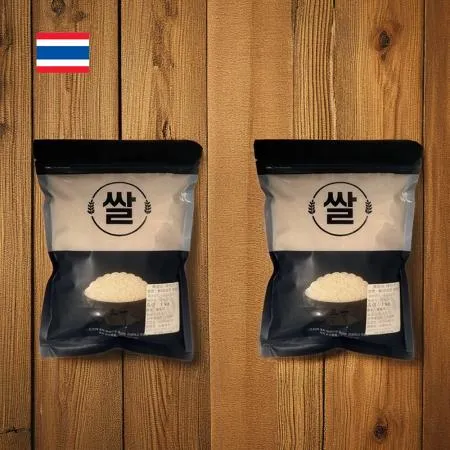 1+1 자스민쌀1kg jasmine rice 태국쌀 안남미 1등급 2024년산 홈말리 이미지