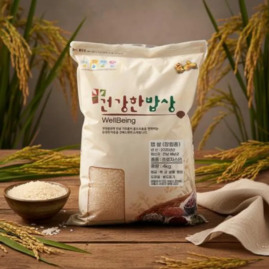 국내산 안남미 자스민 쌀4kg 상등급 LONG GRAIN JASMINE RICE 이미지