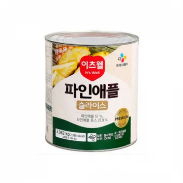 이츠웰 파인애플 슬라이스 3kg