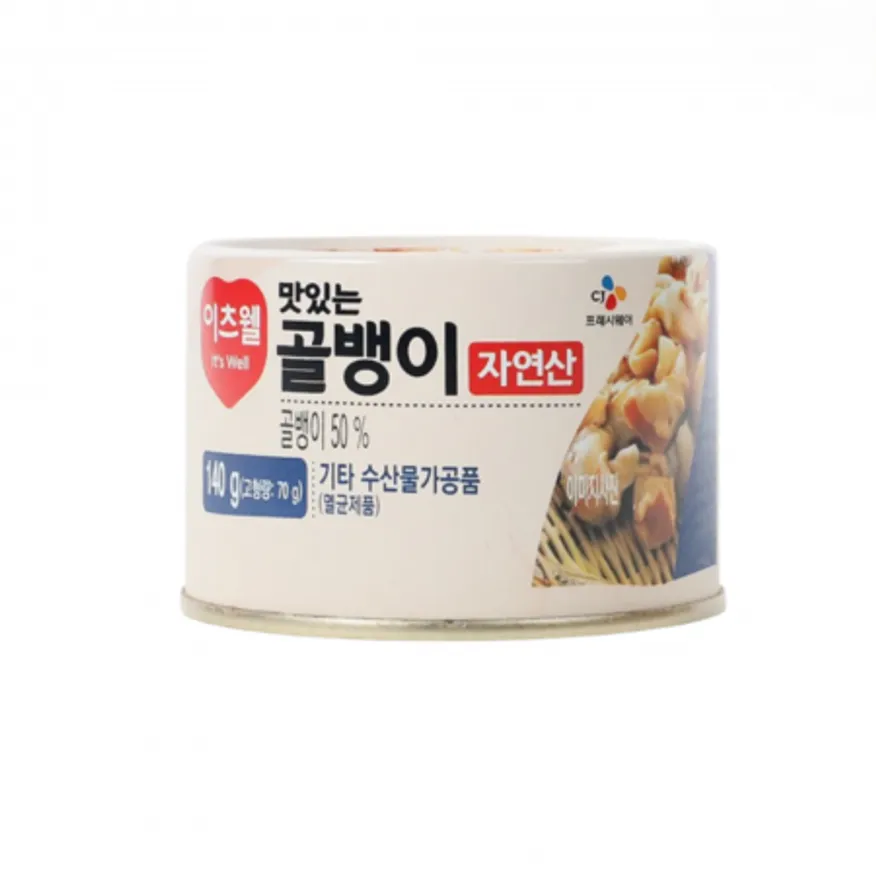 이츠웰 맛있는 자연산 골뱅이 140g 이미지