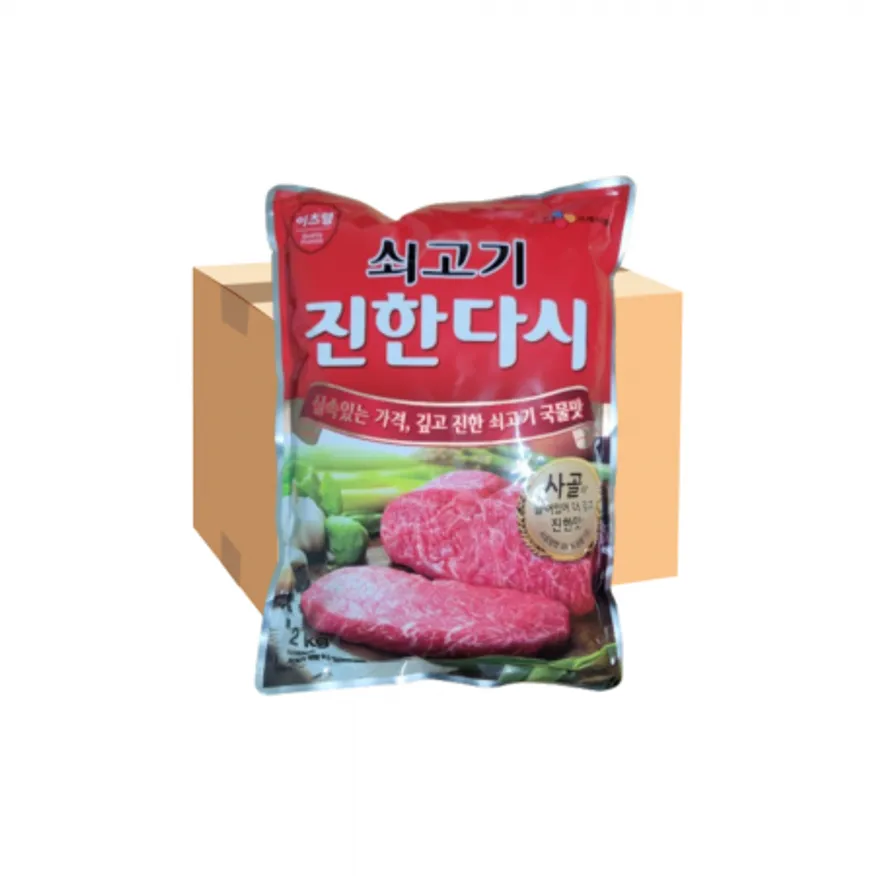 CJ 이츠웰 쇠고기 진한다시 2kg 한박스(6개입) 이미지