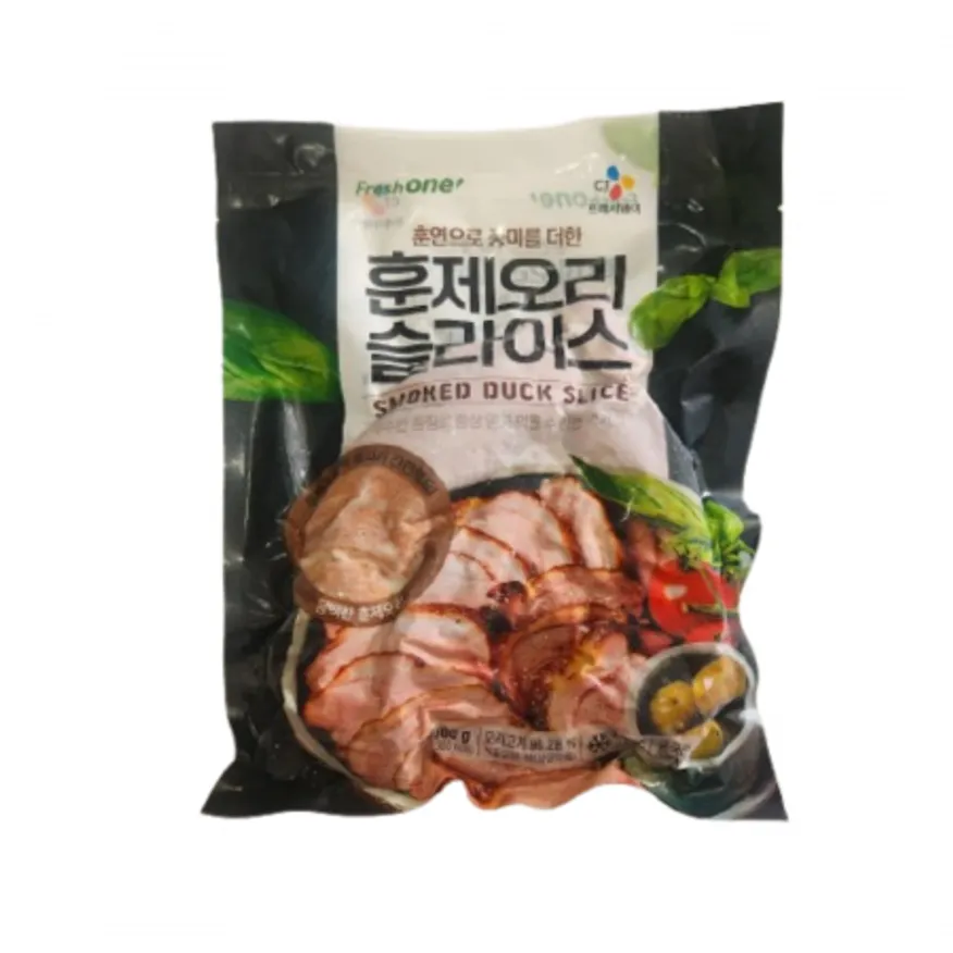 이츠웰 훈제오리 슬라이스 800g 한박스(10개입) 이미지