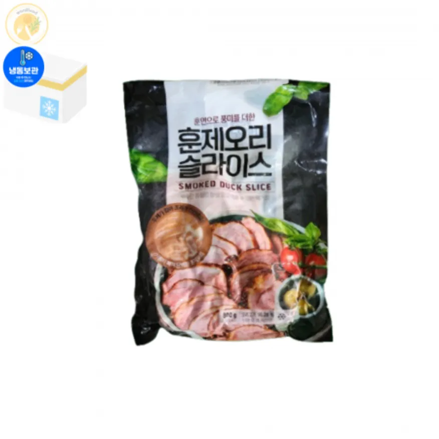 이츠웰 훈제오리 슬라이스 800g 한박스(10개입) 이미지