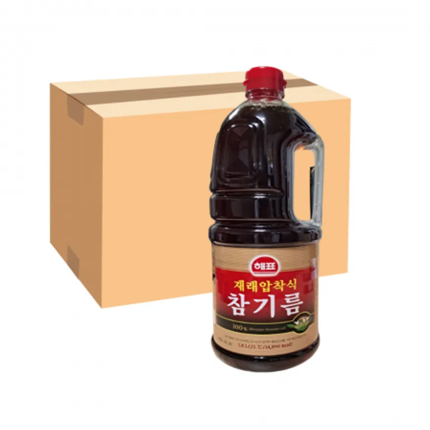 사조 해표 재래압착식 참기름 1.8L 한박스(8개입) 이미지