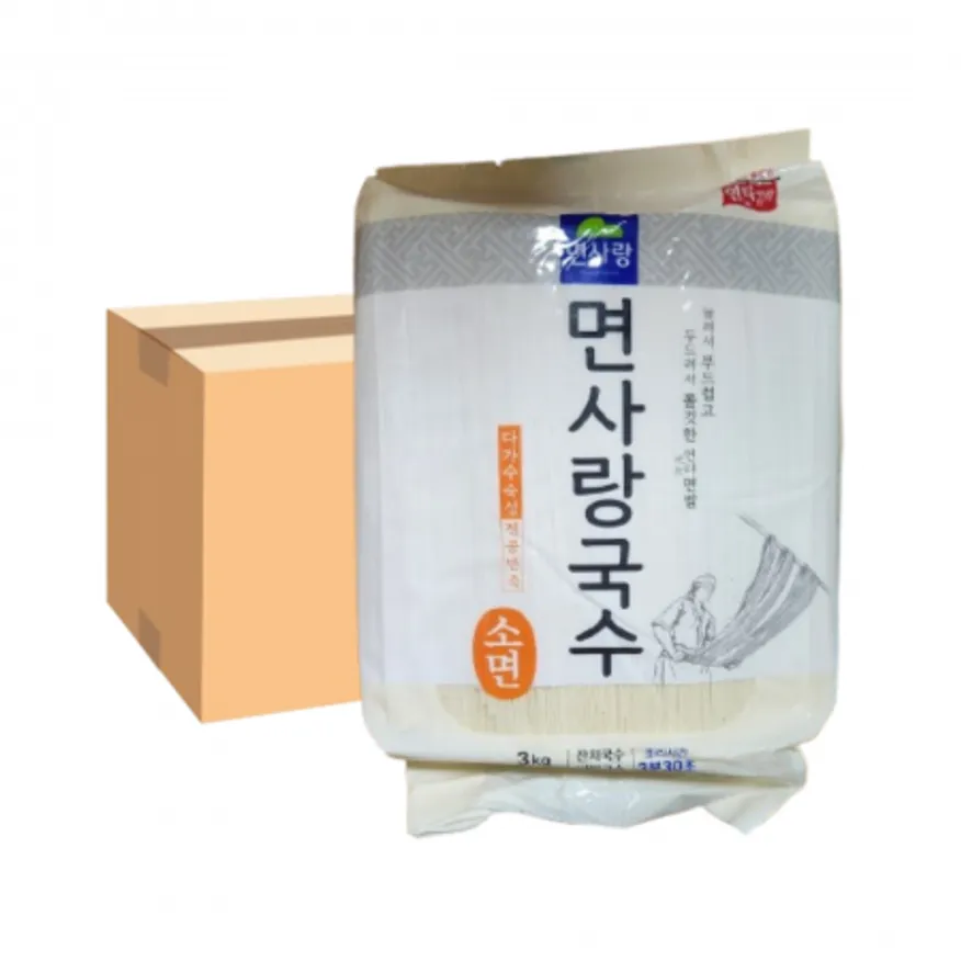 면사랑 잔치국수 소면 3kg 박스 이미지