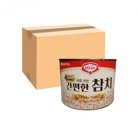 롯데 델가 바로쓰는 간편한 캔 참치 1.88kg 한박스(6개입) 플레이크타입