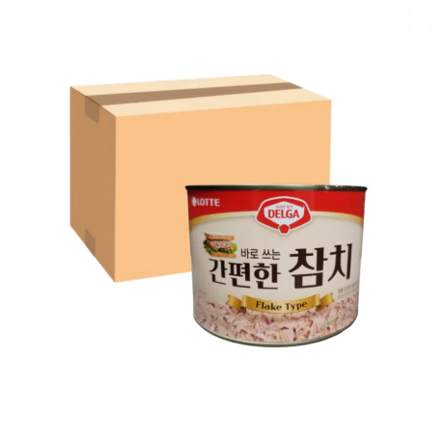 롯데 델가 바로쓰는 간편한 캔 참치 1.88kg 한박스(6개입) 플레이크타입 이미지
