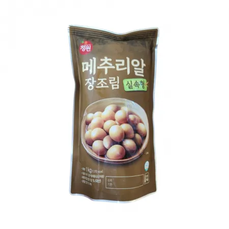 반찬단지 정원 실속형 메추리알 장조림 1kg 한박스(10개입)