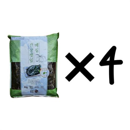 반찬단지 매실 간장깻잎 4kg 한박스(4개입)