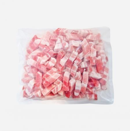 [싱싱배송] 이겹살15*15mm(큐브/1kg/EA) 스페인산 소포장 두툼한 구이 배달삼겹 냉삼 삼겹살