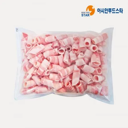 [싱싱배송] 무연골삼겹살(2mm/돌돌이)(1kg/EA) 스페인산 소포장 대패 냉삼 구이