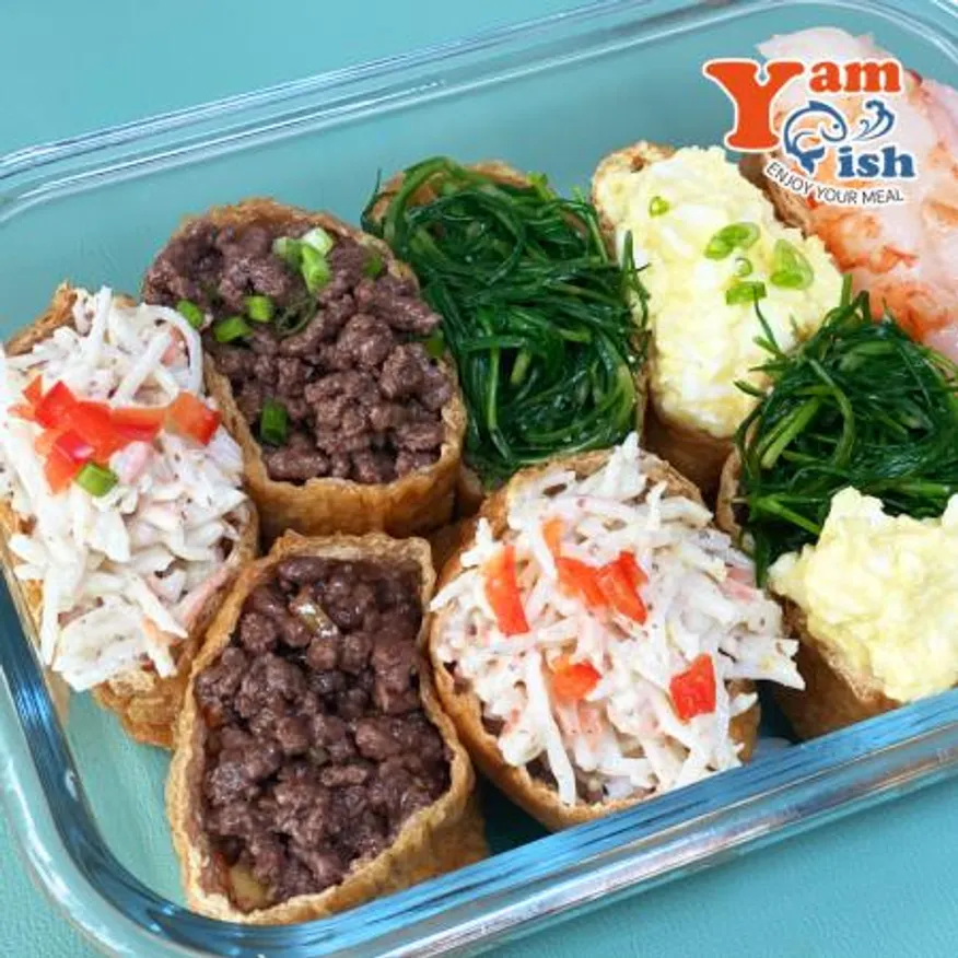 ic 사각 조미유부 900g 40매 유부 초밥재료 일본 대왕유부초밥 유부피 이미지