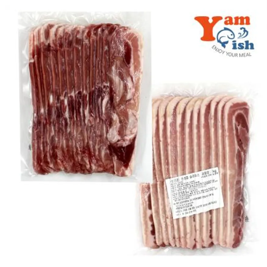 냉동 삼겹살 1kg 7mm 슬라이스 이미지