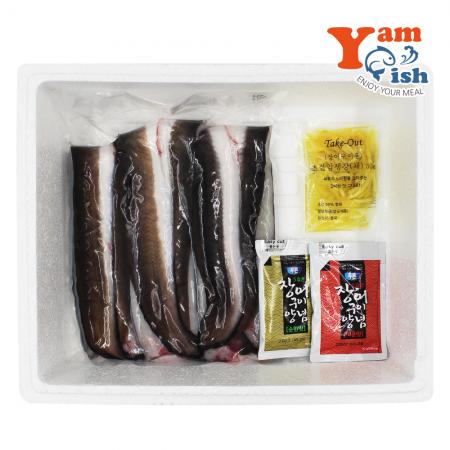 국산 자포니카 민물장어 1kg 3-4미 손질후 700g 내외(머리뼈 유)