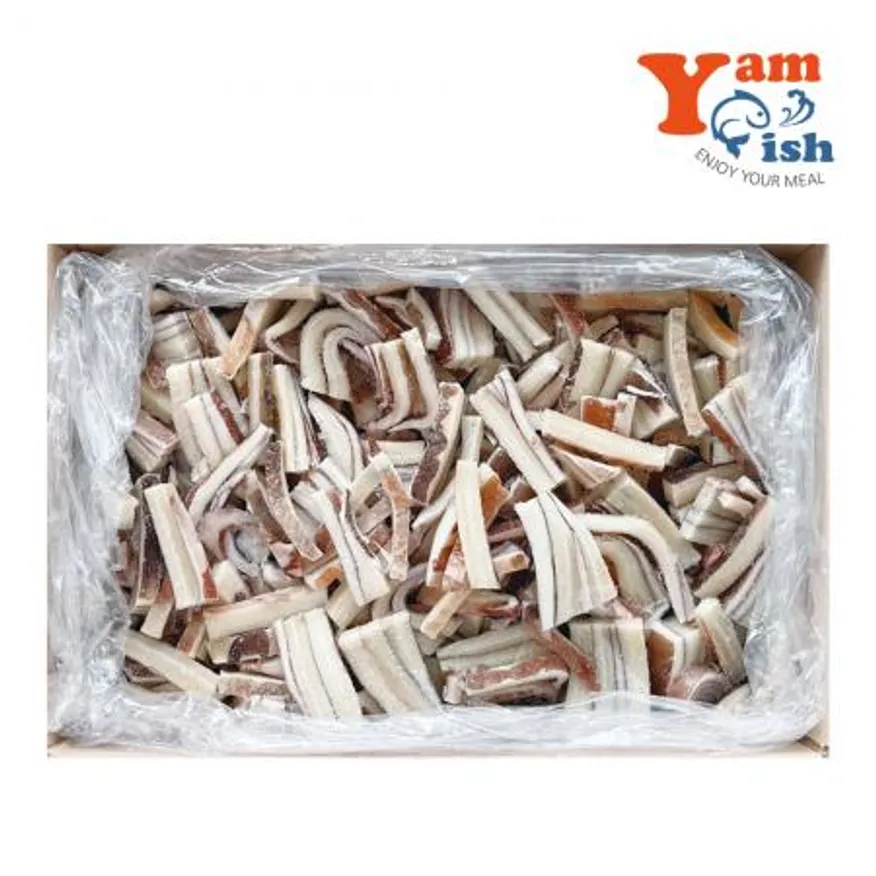 대왕오징어 4kg 귀채 튀김용 무라사키 냉동오징어채 이미지