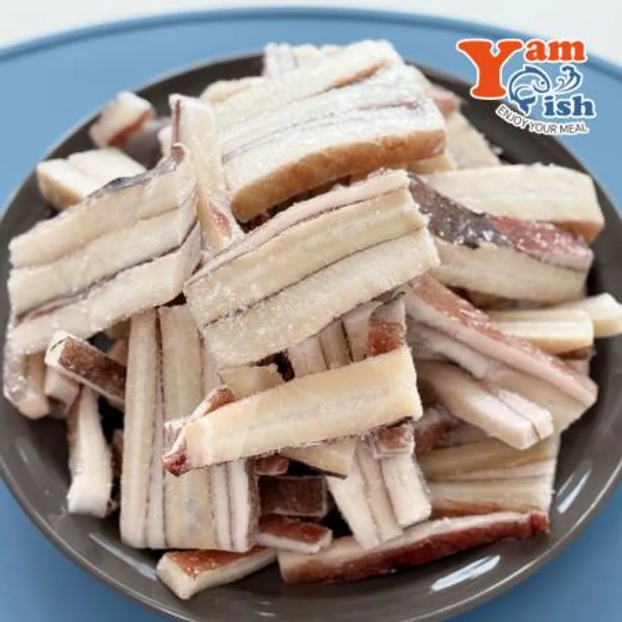 대왕오징어 4kg 귀채 튀김용 무라사키 냉동오징어채 이미지