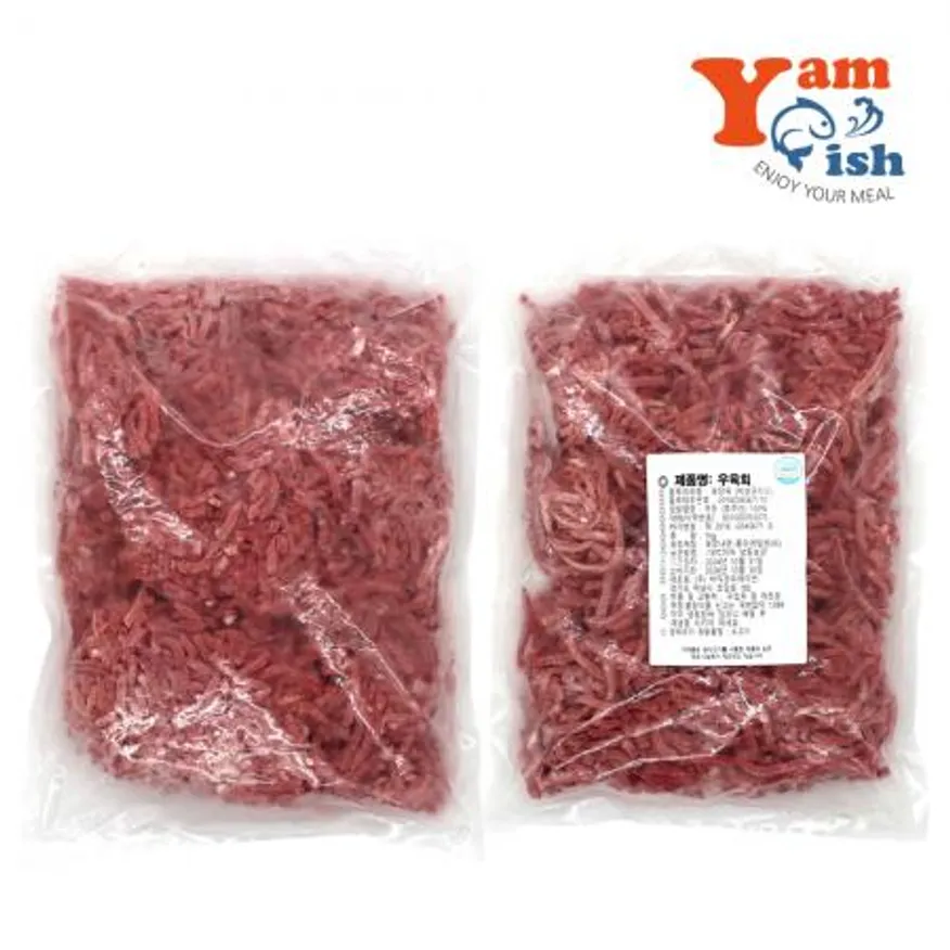 냉동육회 10kg (1kg X 10팩) 호주산 소고기 이미지