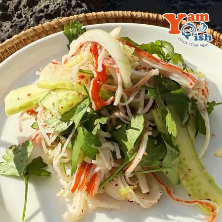 아쿠아 프리미엄 크래미 게맛살 1kg 샐러드 맛살 캘리포니아롤 이미지