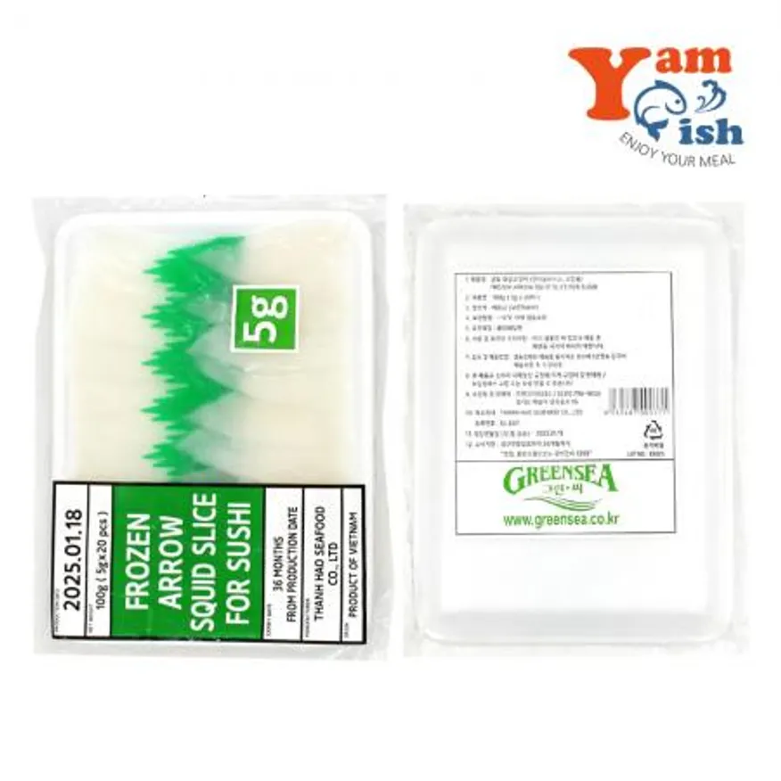 초밥용 한치 오징어 5g 20미 이미지