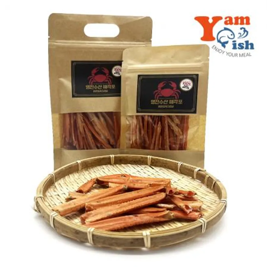 해각포 100g 대게 홍게다리살 맥주안주 이미지