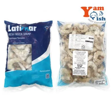 칵테일새우 900g 31/40 60-80미 두절탈각 생새우살 흰다리새우