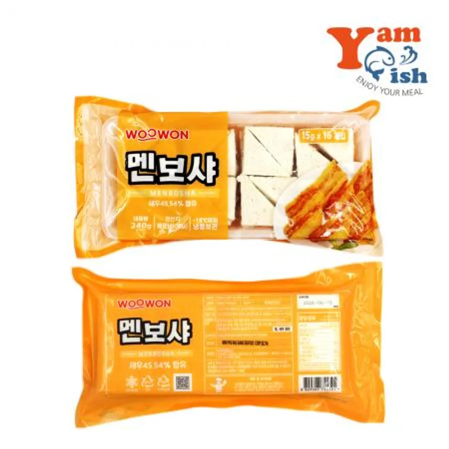 우원 멘보샤 240g (15g x 16개입) 중국식 새우 토스트 새우요리 이미지