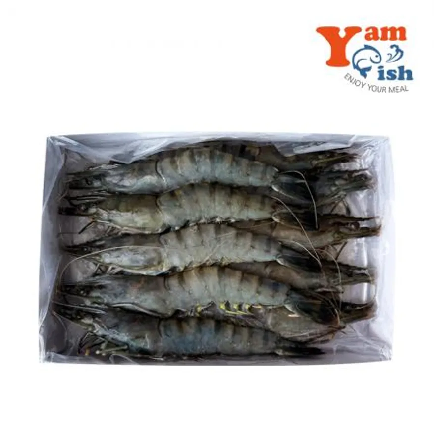 블랙타이거새우 500g 10미 킹 타이거 대하 중하 얼룩새우 새우소금구이 이미지