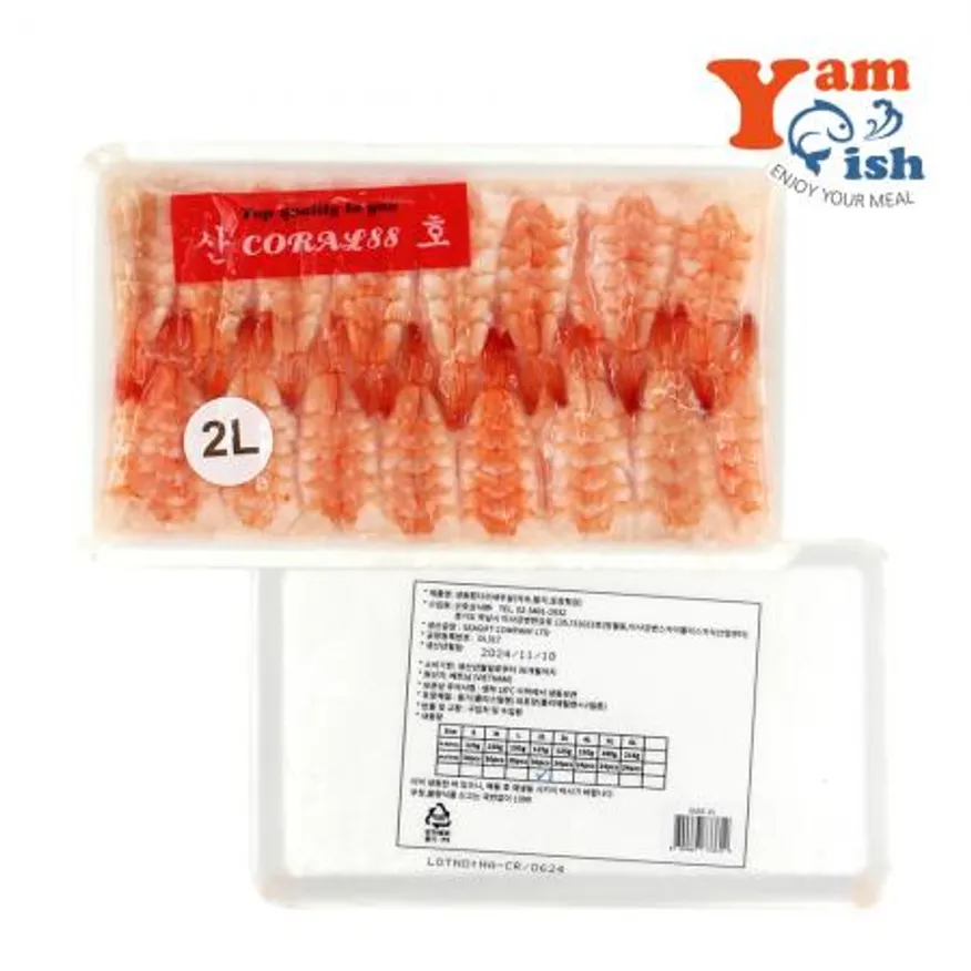 초밥용 새우 2L 125g 30미 초새우 새우초밥 초밥재료 스시 이미지