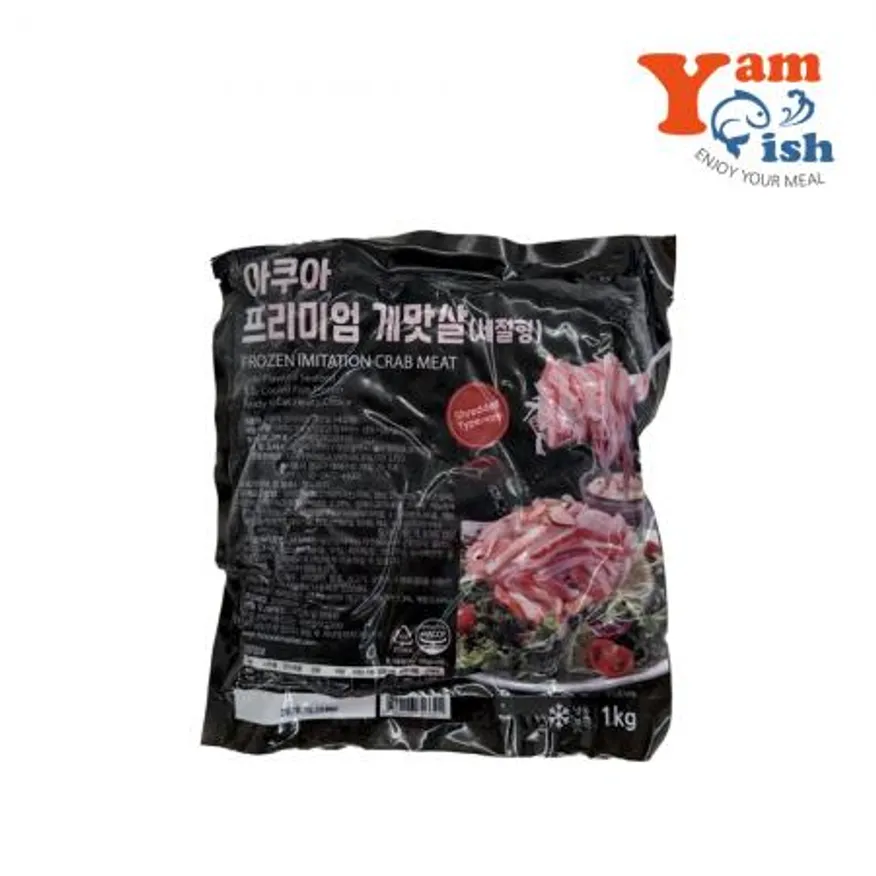 아쿠아 프리미엄 크래미 게맛살 1kg 샐러드 맛살 캘리포니아롤 이미지