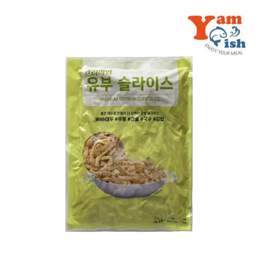 프리미엄 유부 슬라이스 1kg 우동 육수 전골 이미지