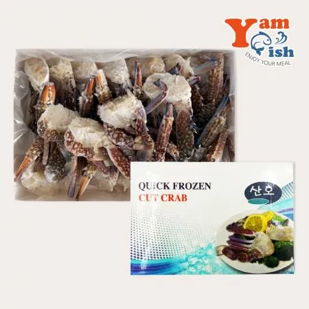 바레인 튀니지 절단 꽃게 2S 500g 살이 꽉 찬 급냉 손질꽃게 해물찜 탕용
