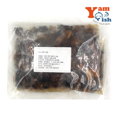 완도산 냉동 자숙전복내장 1kg