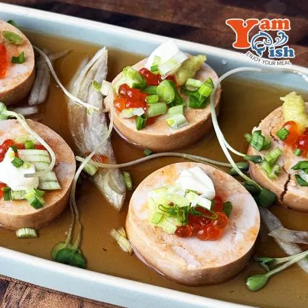 안키모 아귀간 200g 원형 소시지형 앙키모 푸아그라 아구간 이미지