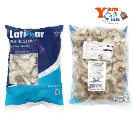 칵테일새우 900g 31/40 60-80미 두절탈각 생새우살 흰다리새우