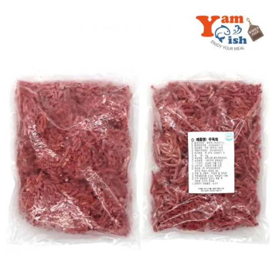 냉동육회 10kg (1kg X 10팩) 호주산 소고기 이미지