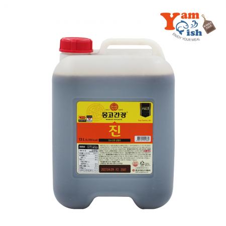 마산 몽고 진 간장 13L 말통