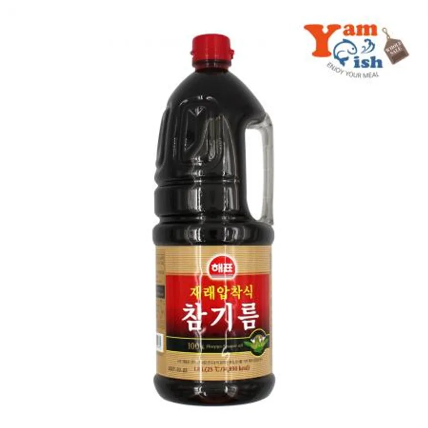 사조해표 재래압착식 참기름 1.8L 이미지