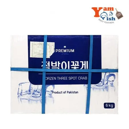 삼점게 점박이꽃게 숫게 6kg 100-150사이즈 이미지
