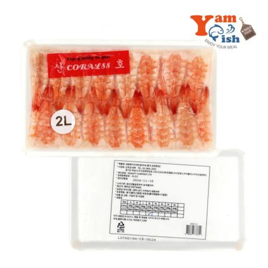 초밥용 새우 2L 125g 30미 x 20개 초새우 새우초밥 초밥재료 스시 이미지
