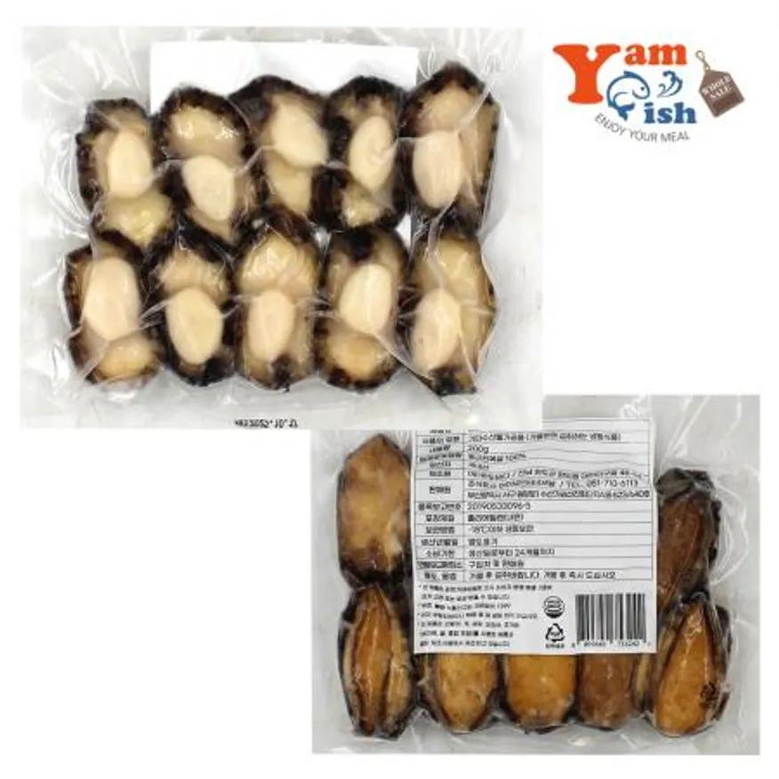 국산 완도 자숙 전복살 200g 10미 이미지