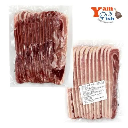냉동 삼겹살 1kg 7mm 슬라이스 이미지