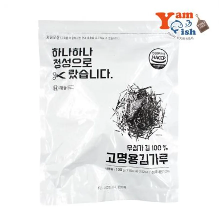 해농 고명용 김가루 100g 무조미 구운김 이미지