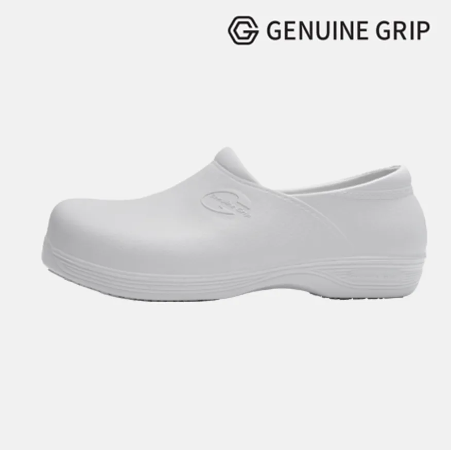 3800 215~220mm 화이트 제뉴인그립 미끄럼방지 조리화 작업화 주방화 방수 식자재 업소용 이미지